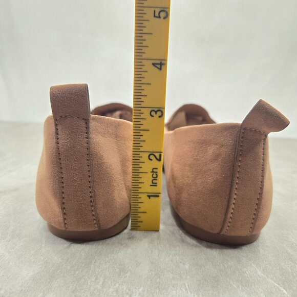Lulus Pointed Toe Flat Loafers 10 Brown Minimalist Preppy Old Money Slip On Shoe - Picture 5 of 11